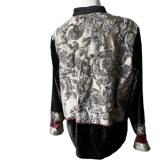 Flashback Deadstock Velvet and Tapestry Mixed Media Patchwork Jacket, Sz L - Picture 4 of 15